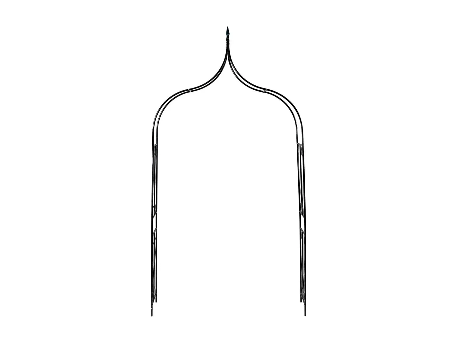 Arco de jardim Verde escuro 120x38x258 cm Ferro