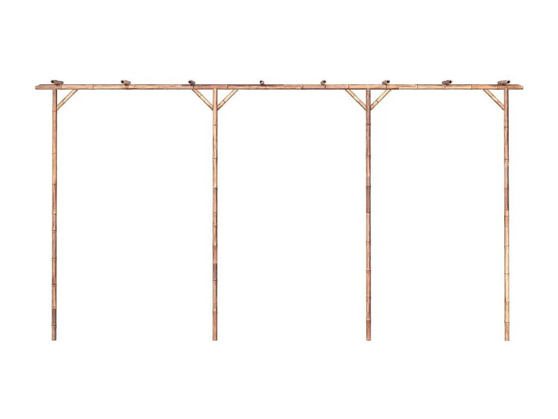 Bambuspergola 385x40x205 cm