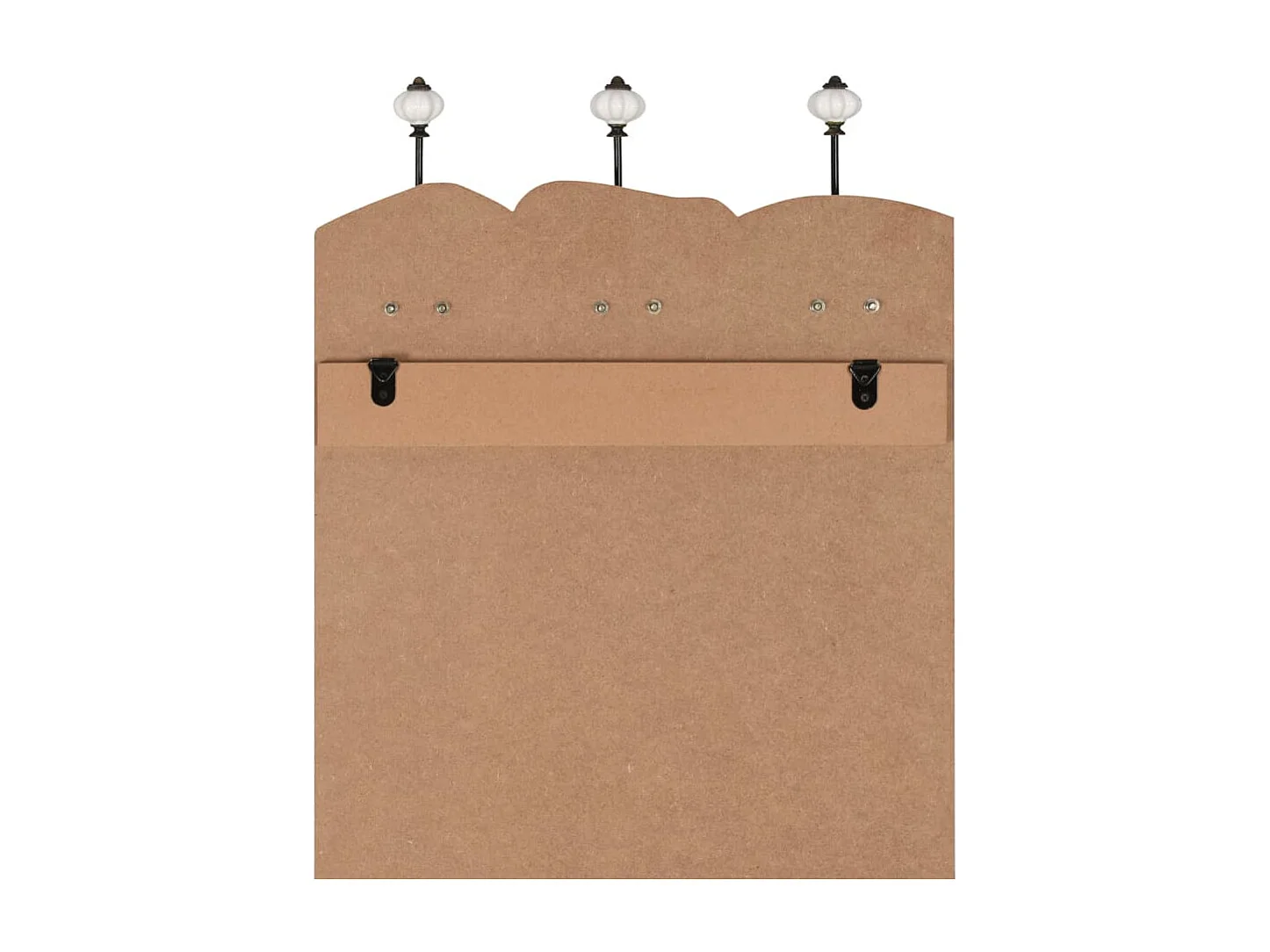 Appendiabiti da parete con 6 ganci 120x40 cm