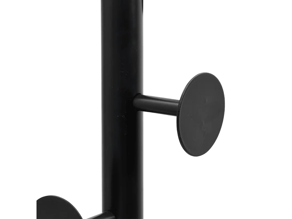 Porte-manteau noir 176 cm fer enduit de poudre