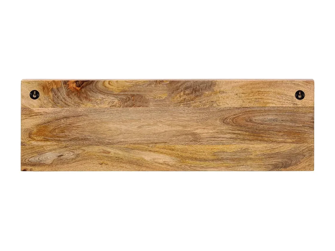 Porte-manteau mural avec 5 crochets bois de manguier massif