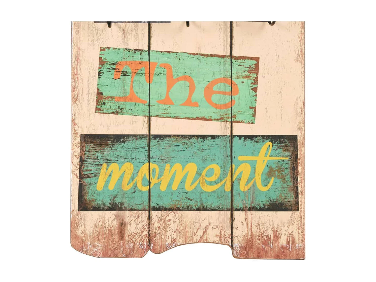 Cabide de parede com 6 ganchos 120 x 40 cm LIVE LIFE