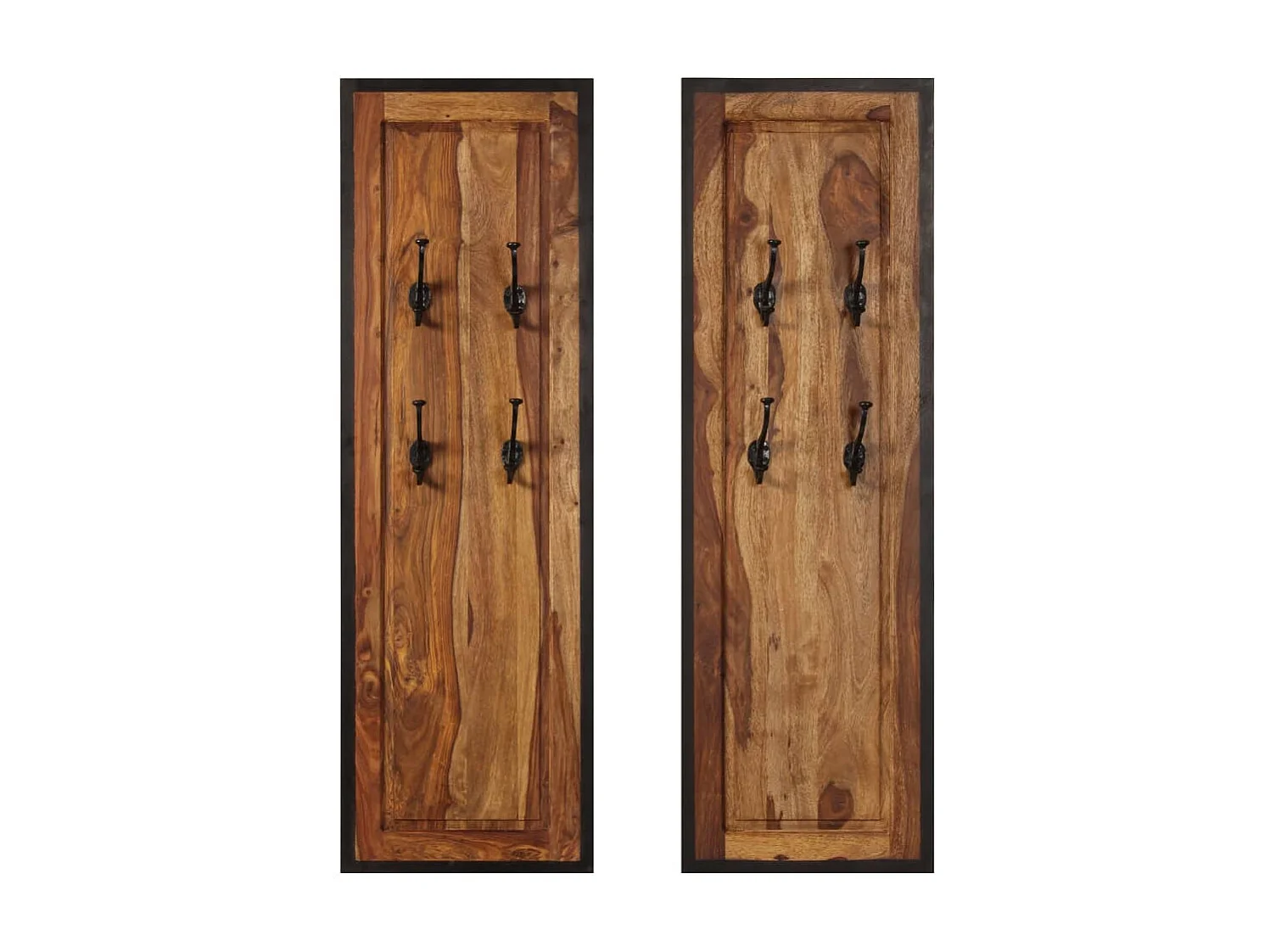 Portemanteaux 2 pcs Bois solide de Sesham