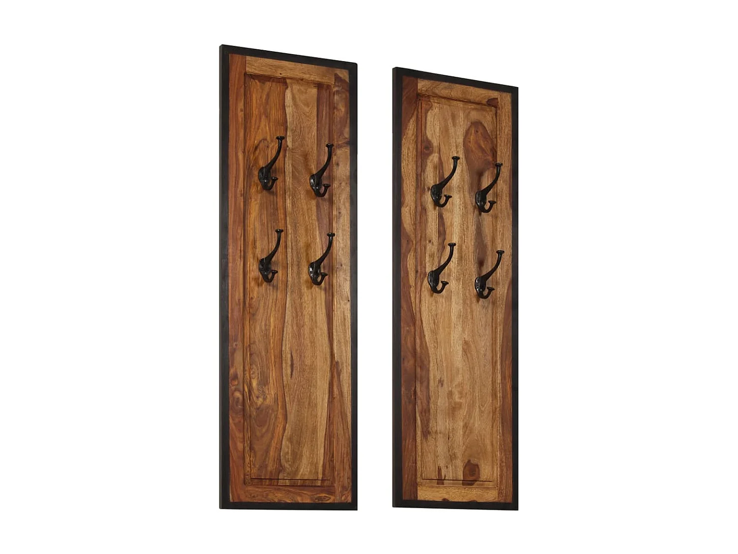 Portemanteaux 2 pcs Bois solide de Sesham