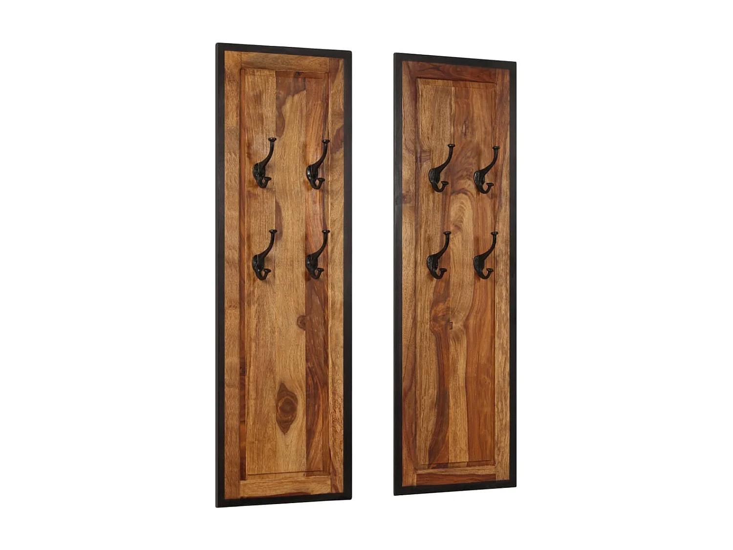 Portemanteaux 2 pcs Bois solide de Sesham