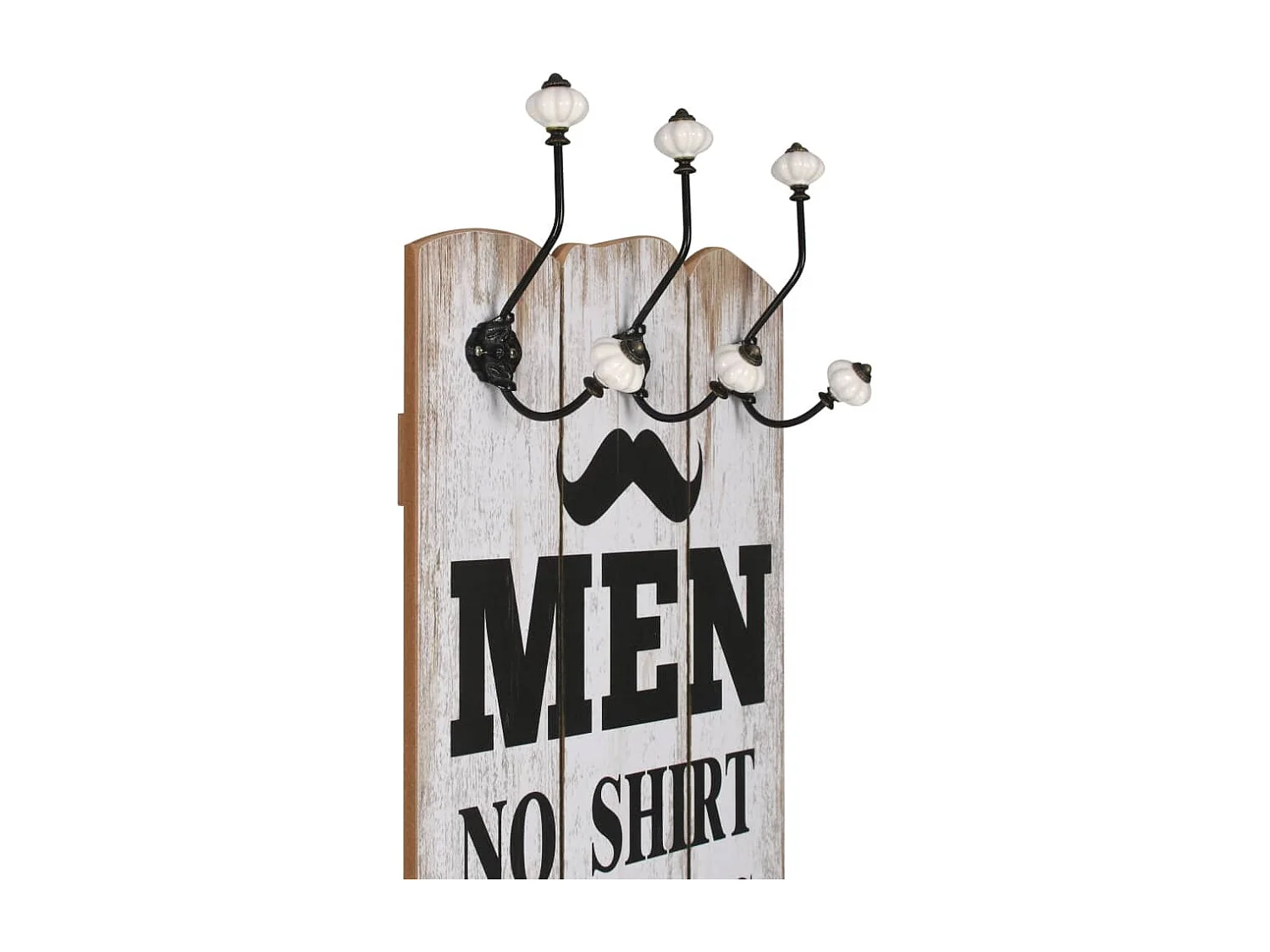 Cabide de parede com 6 ganchos 120 x 40 cm MEN LADIES