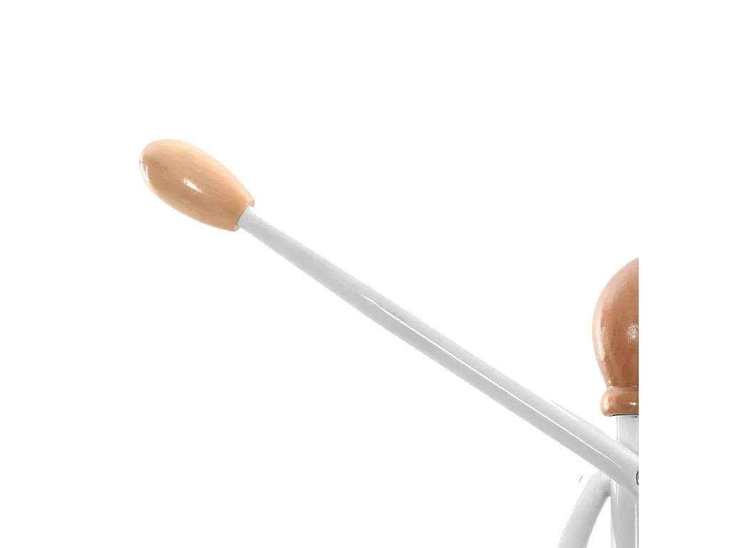 Appendiabiti bianco 176 cm in ferro verniciato a polvere