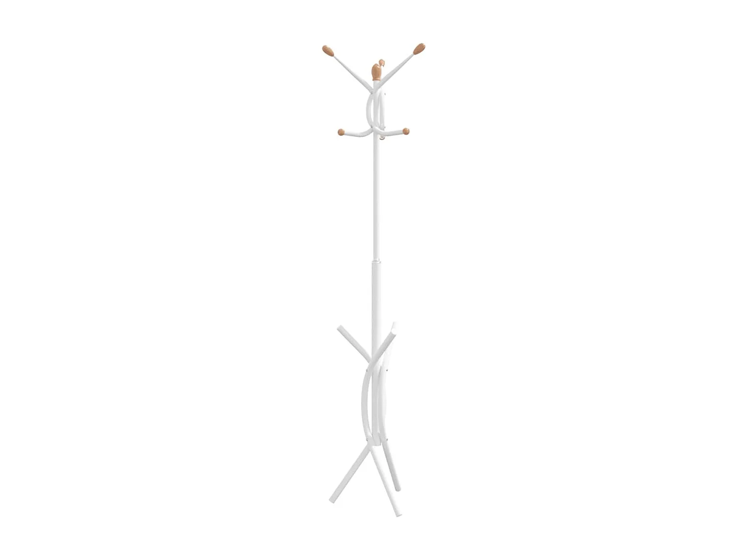 Appendiabiti bianco 176 cm in ferro verniciato a polvere