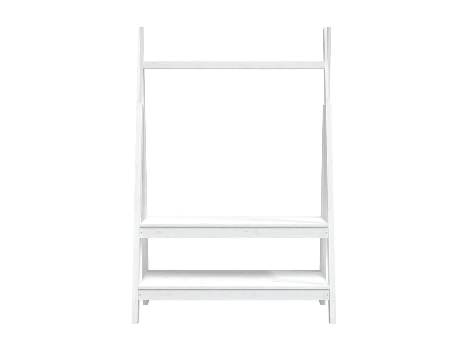 Porte-vêtements Blanc 100x45,5x150 cm Bois de pin massif
