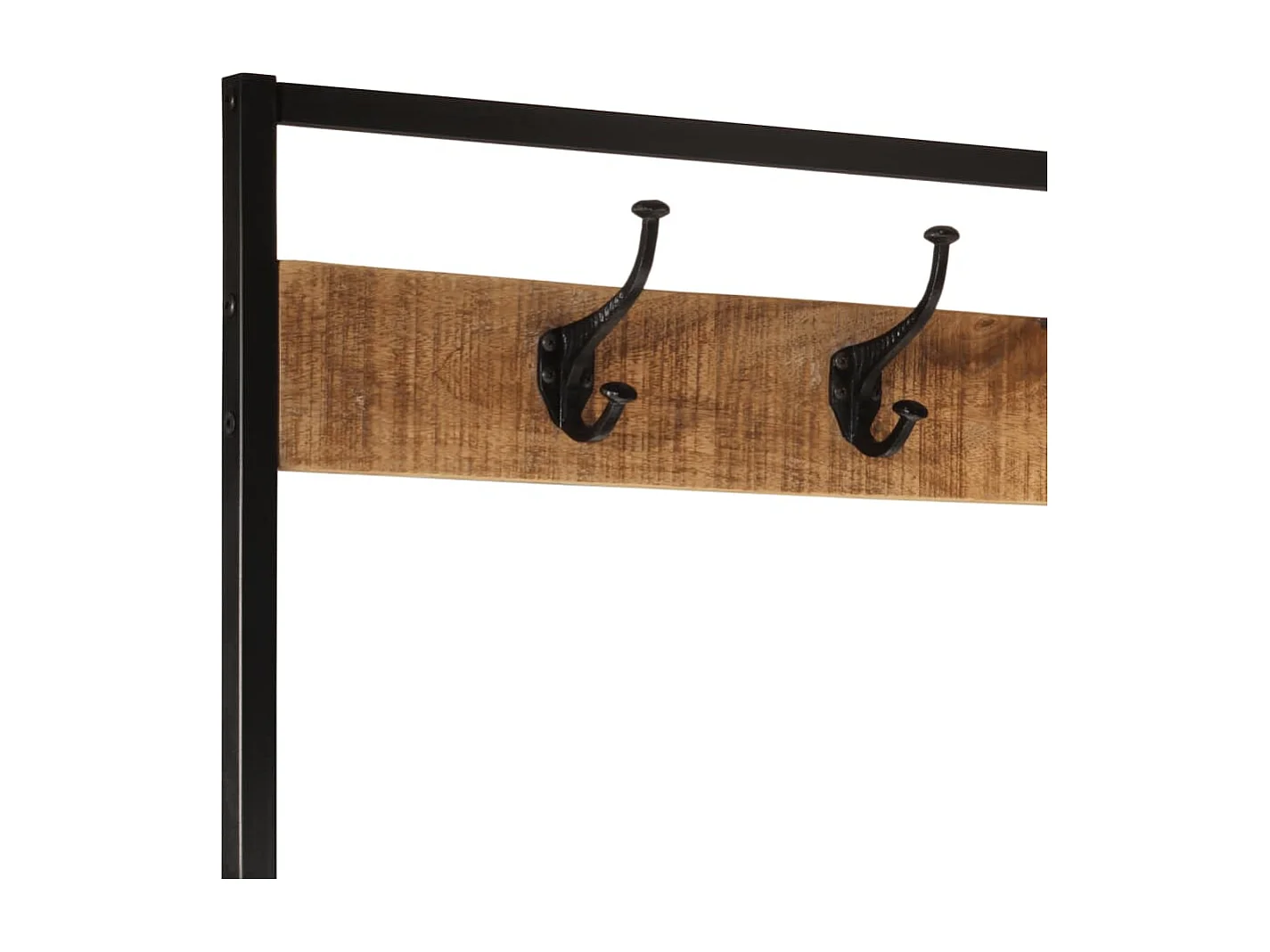 Perchero 90x35x180 cm madera mango y hierro