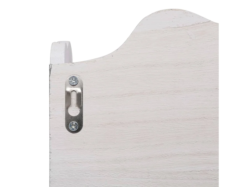 Porte-manteau mural Blanc 50x10x30 cm Bois