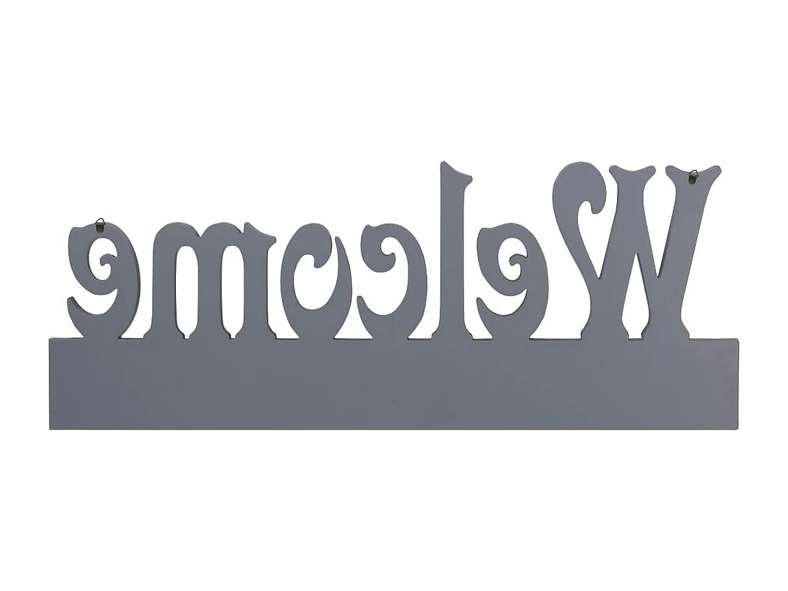 WELCOME Wandgarderobe Grau 74x29,5 cm