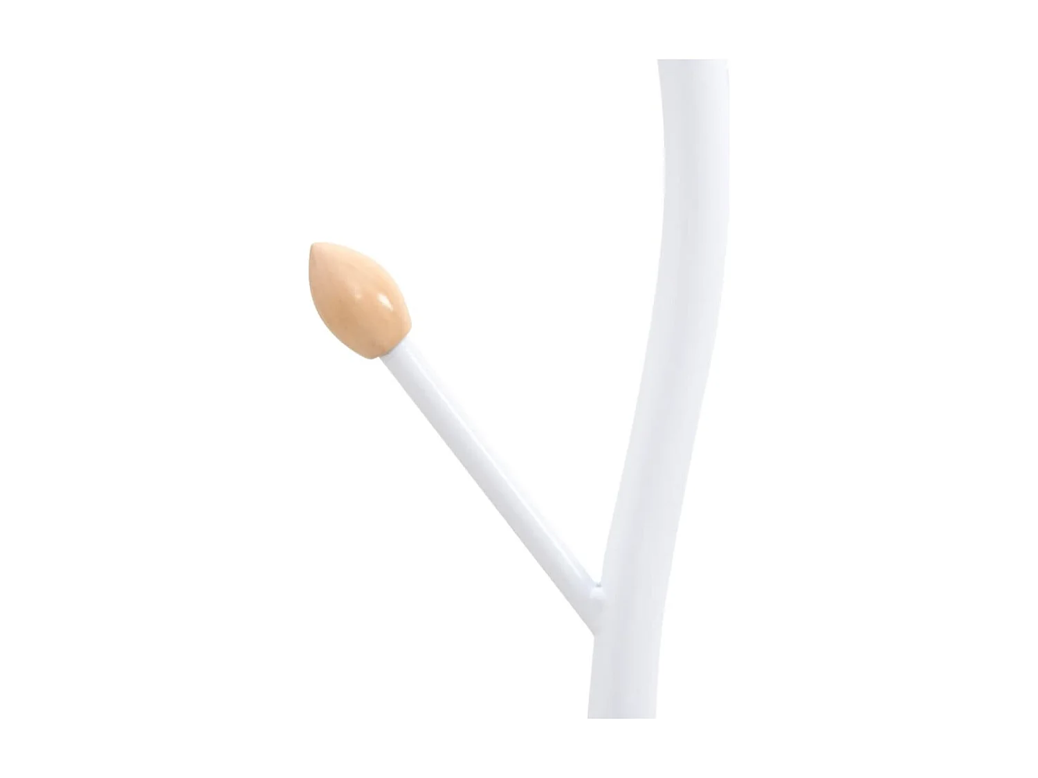 Porte-manteau blanc 177 cm fer enduit de poudre