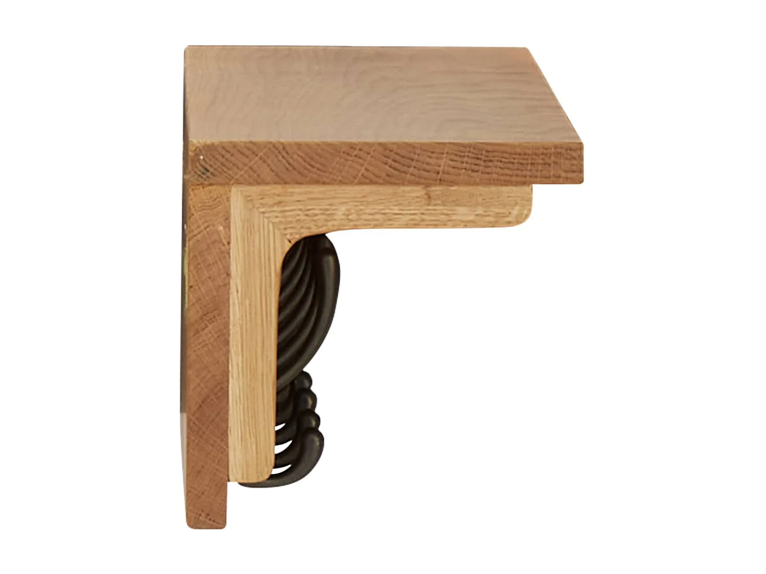 Porte-manteau 60x16x16 cm Bois de chêne massif