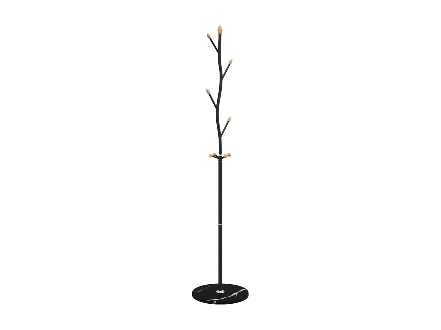 Cabide preto 177 cm em ferro revestido a pó