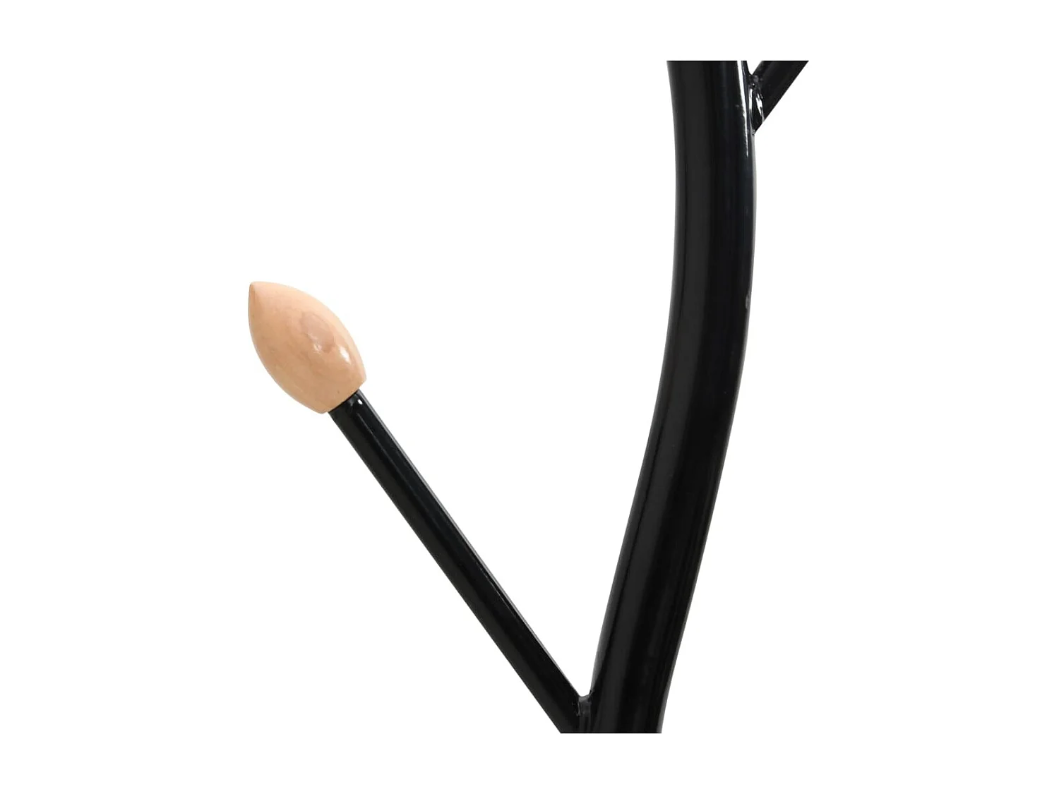 Cabide preto 177 cm em ferro revestido a pó