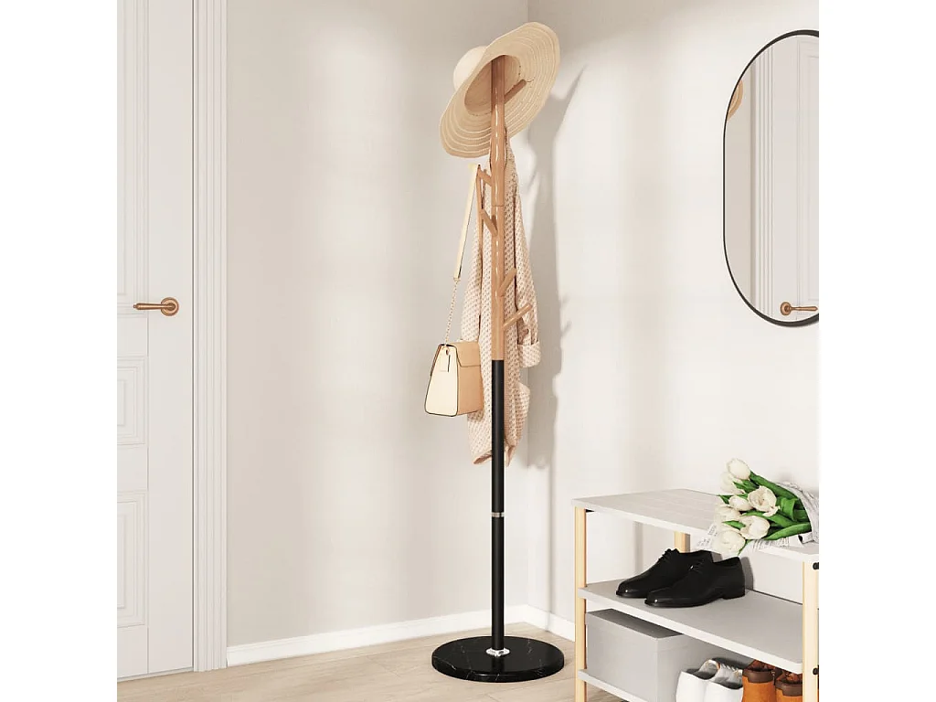 Cabide preto 172 cm em ferro revestido a pó