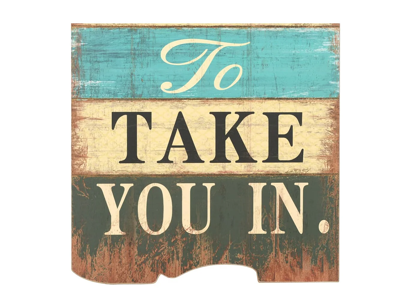 Cabide de parede com 6 ganchos 120 x 40 cm HOME IS