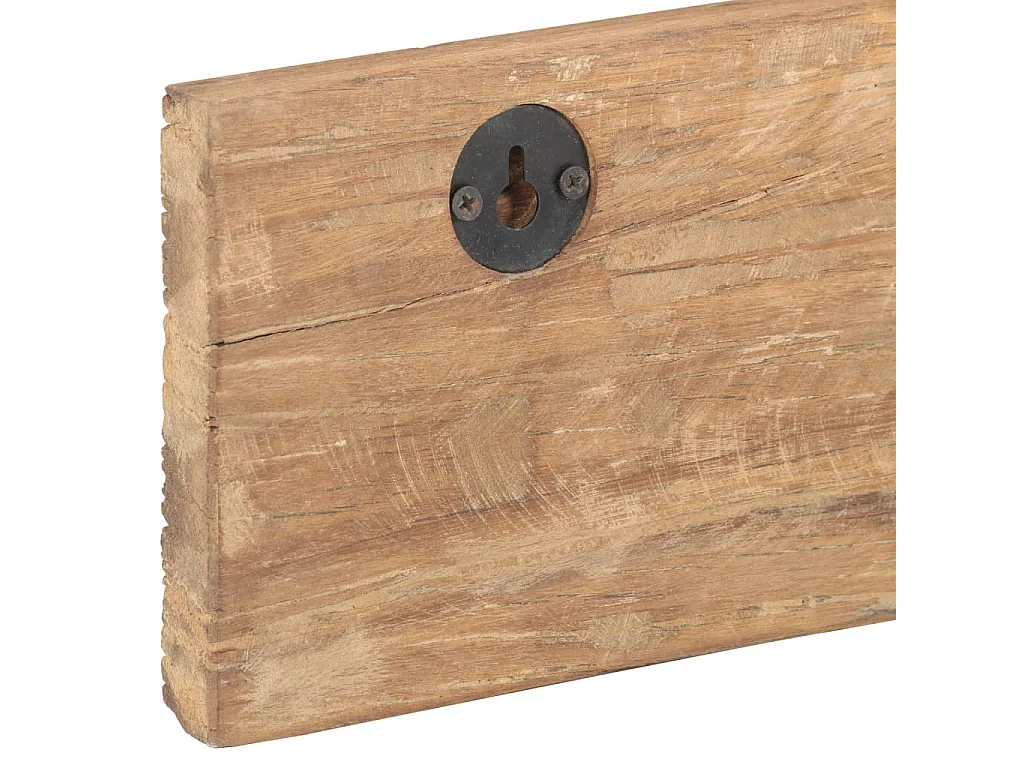 Appendiabiti da ingresso e 5 ganci 100x2,5x15 cm Legno di recupero