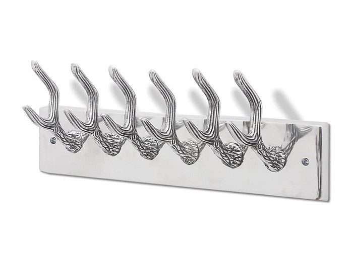 Grucce Alluminio Grigio Titanio - Confezione Da 6, 45 Cm, Extra Lisce E