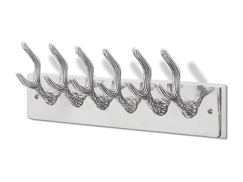 Cabide/cabide em alumínio prateado