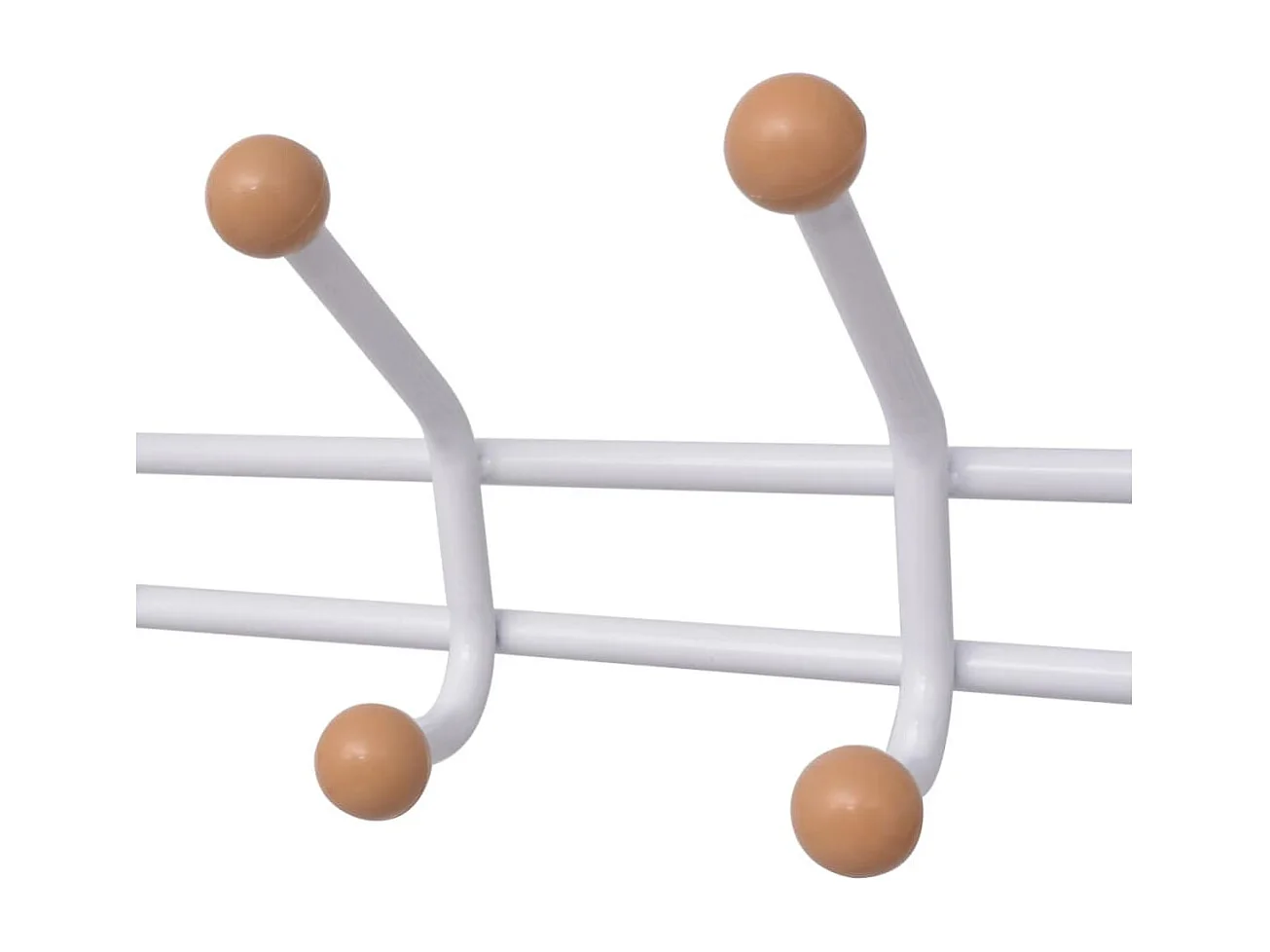 Cabide com arrumação para sapatos 68x32x182,5cm Branco