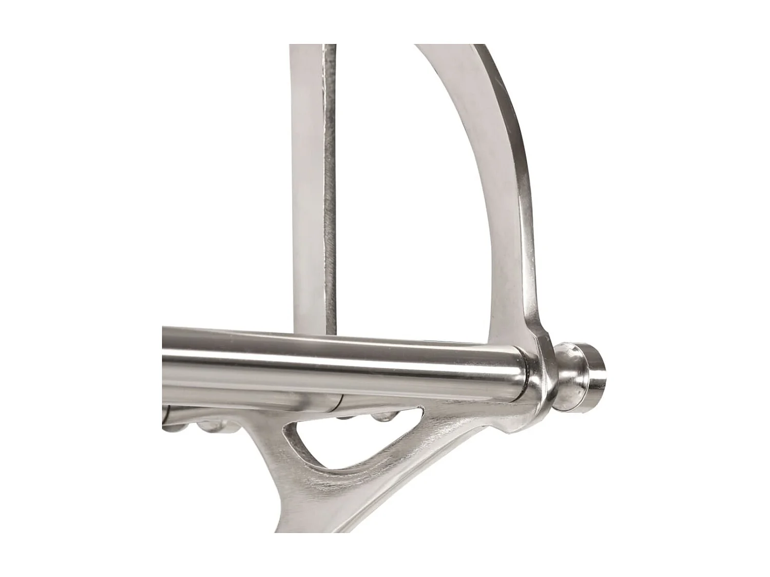 Portaequipajes con colgadores de pared de aluminio.