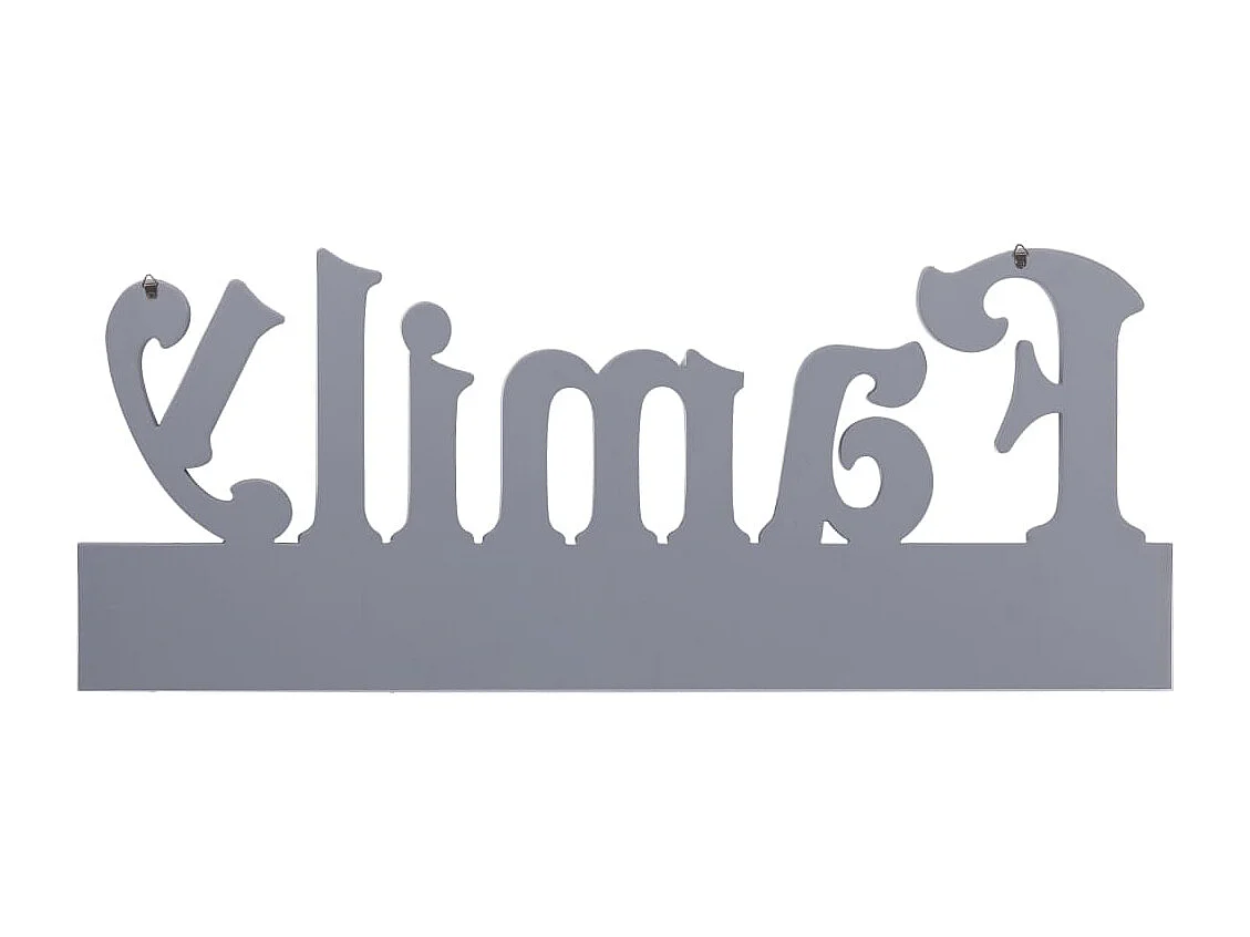 Porte-manteau mural FAMILY Gris 74x29,5 cm