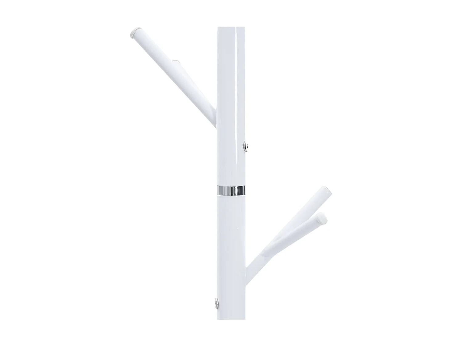 Porte-manteau blanc 175 cm fer enduit de poudre