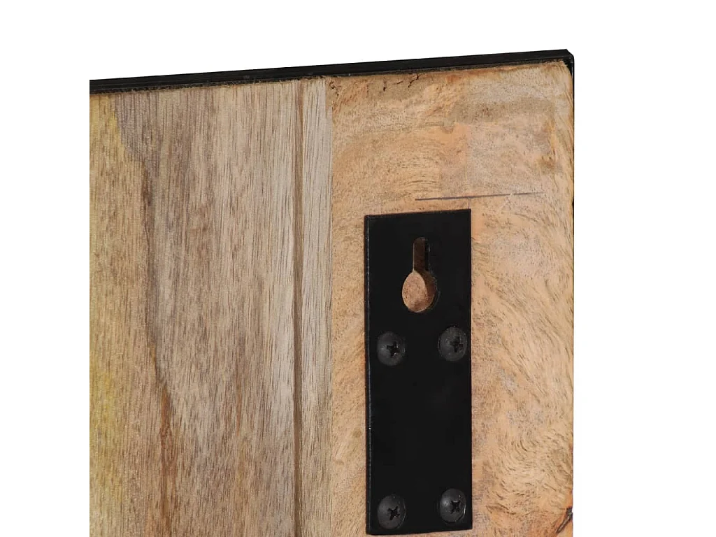 Perchero 35x8x110 cm madera maciza de mango en bruto