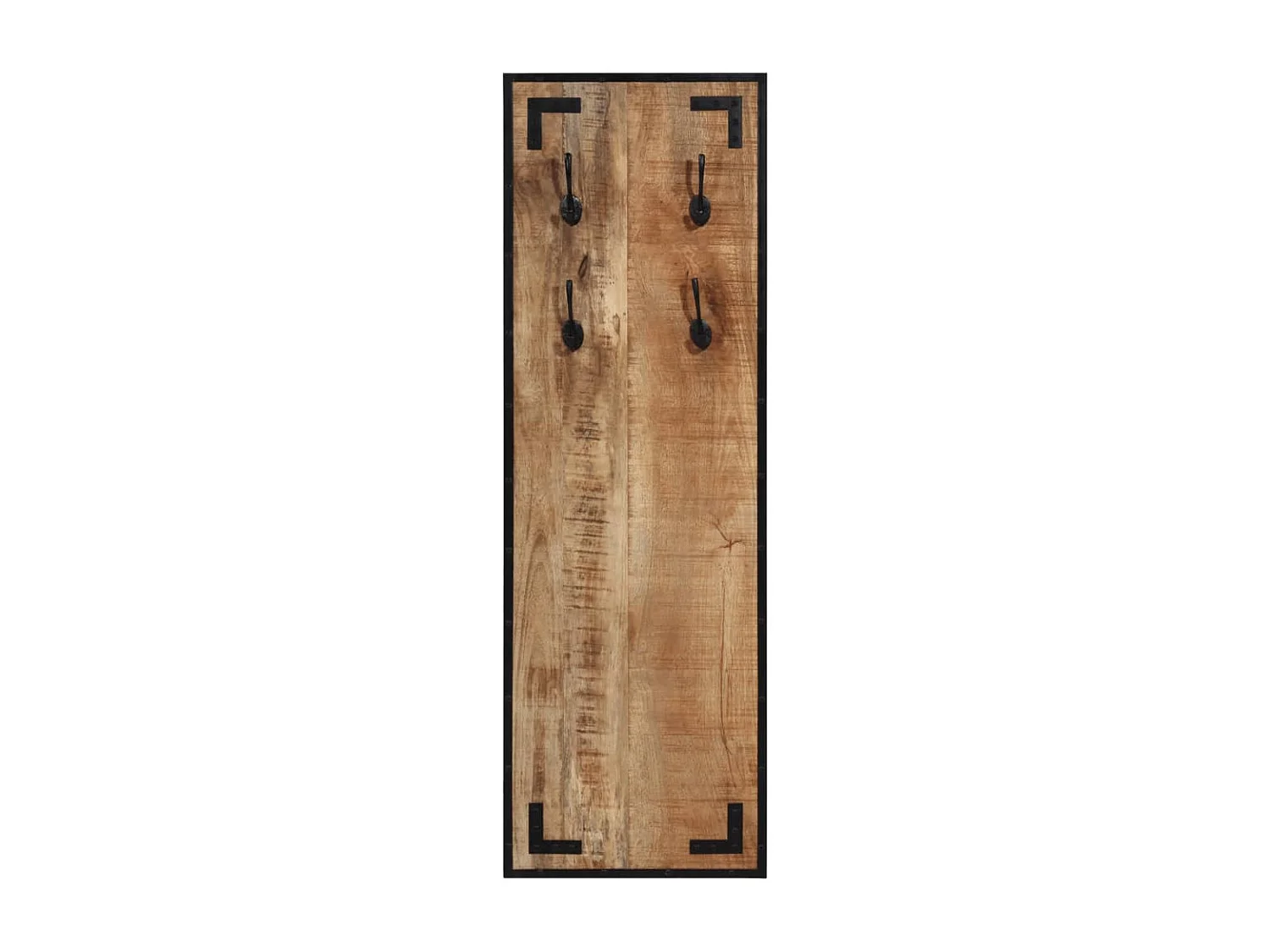 Porte-manteau 35x8x110 cm bois de manguier massif brut