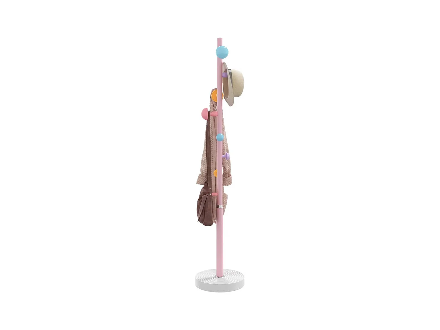 Perchero rosa 172 cm hierro pintado en polvo