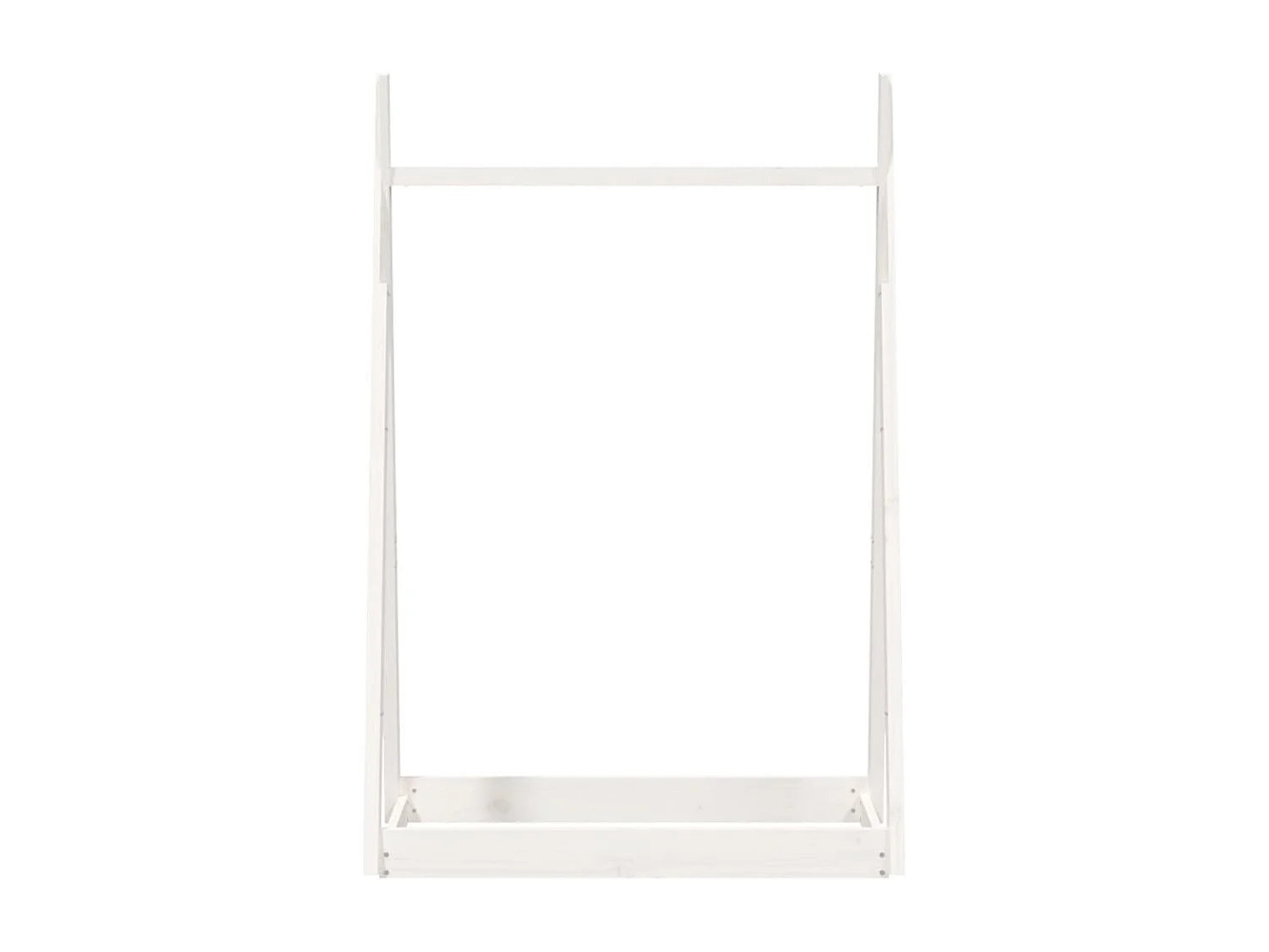Porte-vêtements Blanc 100x45x150 cm Bois de pin massif