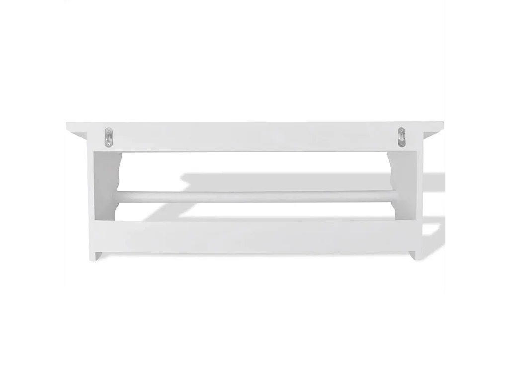 Porte-manteau PFDM blanc style baroque