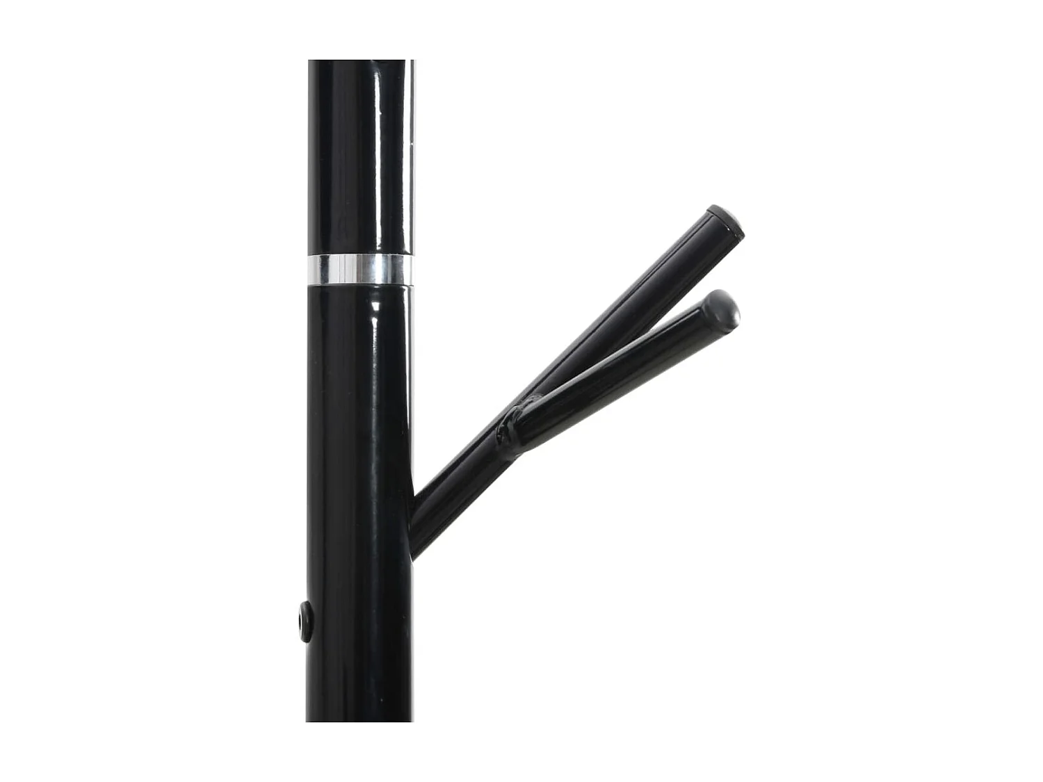 Appendiabiti nero 175 cm in ferro verniciato a polvere