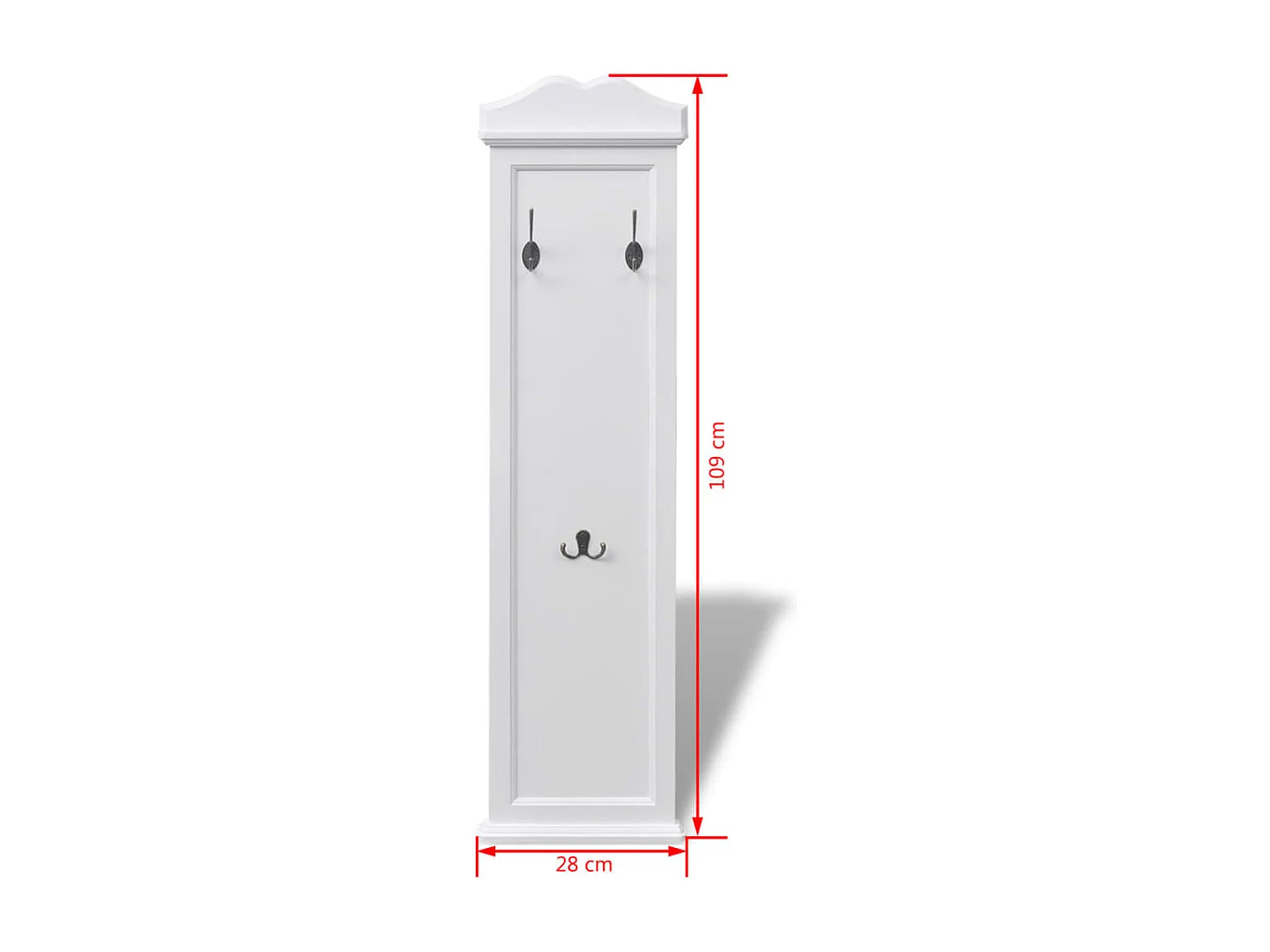 Portemanteaux 2 pcs Blanc