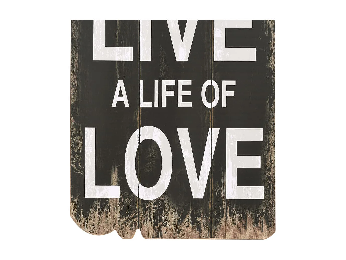 Porte-manteau mural avec 6 crochets 120 x 40 cm LOVE LIVE