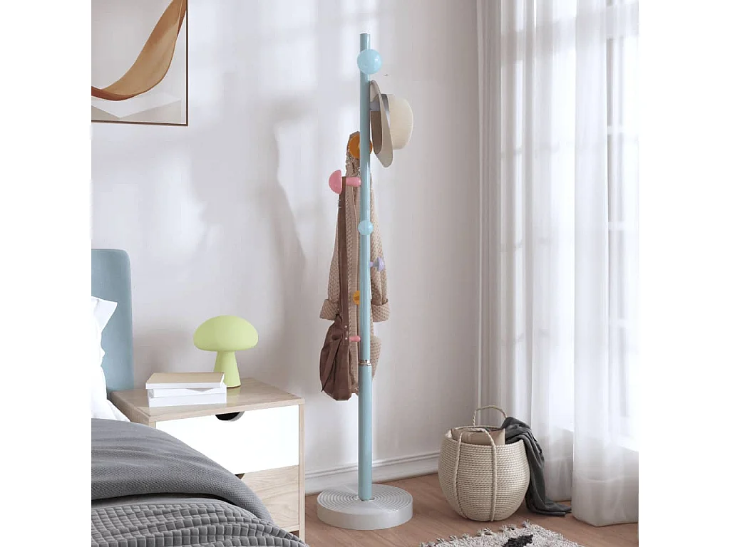 Porte-manteau bleu 172 cm fer enduit de poudre