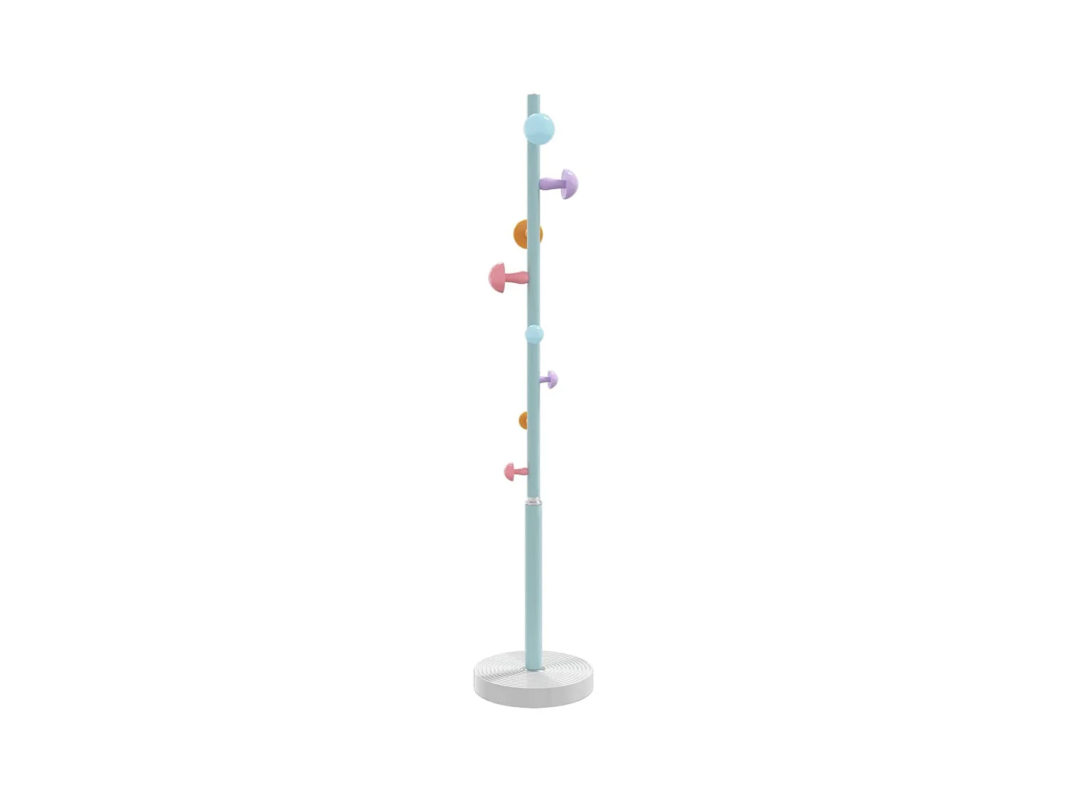 Porte-manteau bleu 172 cm fer enduit de poudre