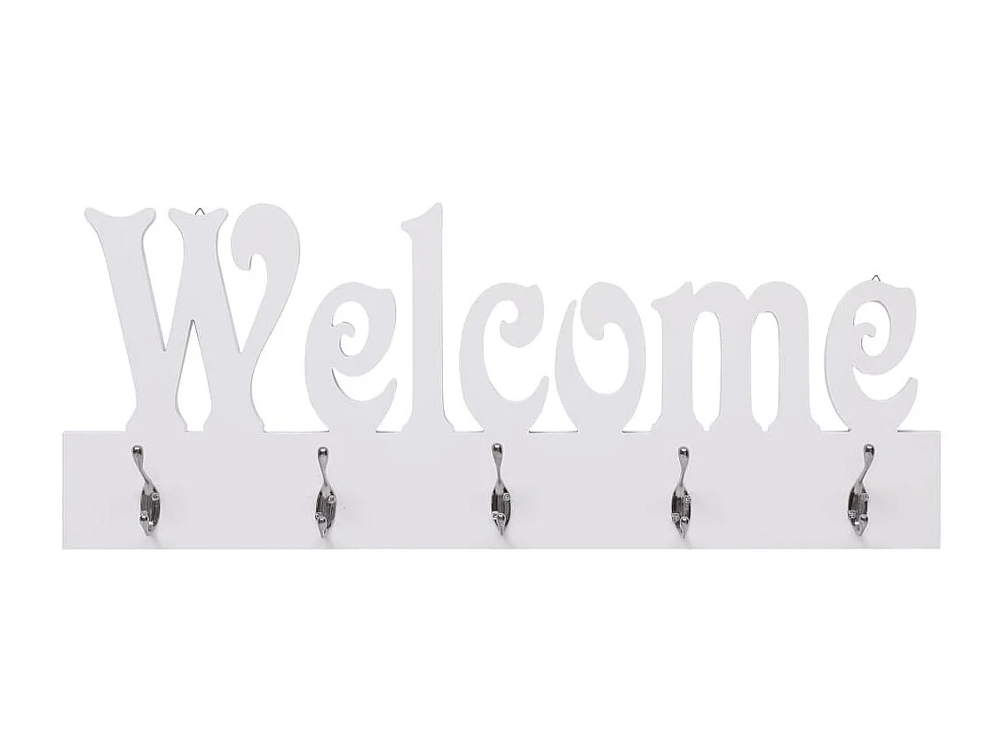 WELCOME Wandgarderobe Weiß 74x29,5 cm