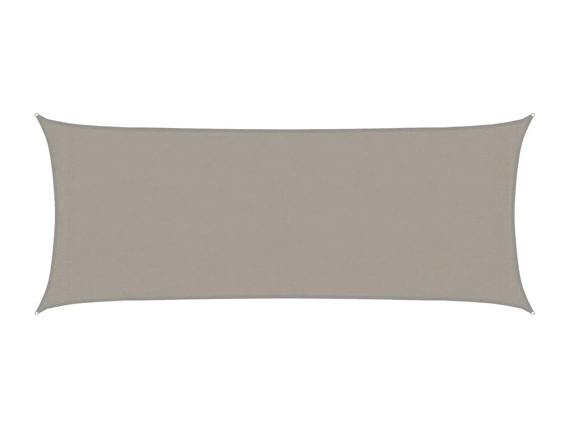 Vela de sombra 160 g/m² rectangular gris claro 2x5 m HDPE