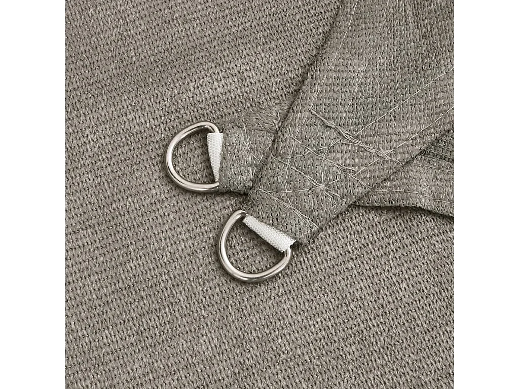 Vela de sombra 160 g/m² rectangular gris claro 2x5 m HDPE