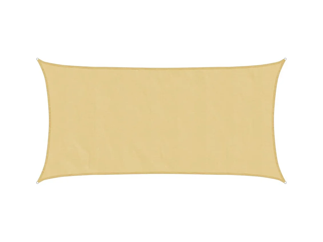 Voile d'ombrage sable 4x2 m 100 % polyester oxford