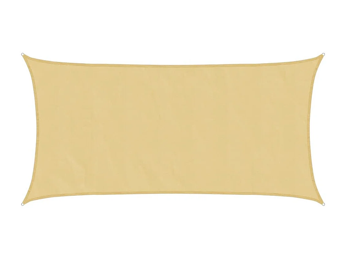Voile d'ombrage sable 4x2 m 100 % polyester oxford