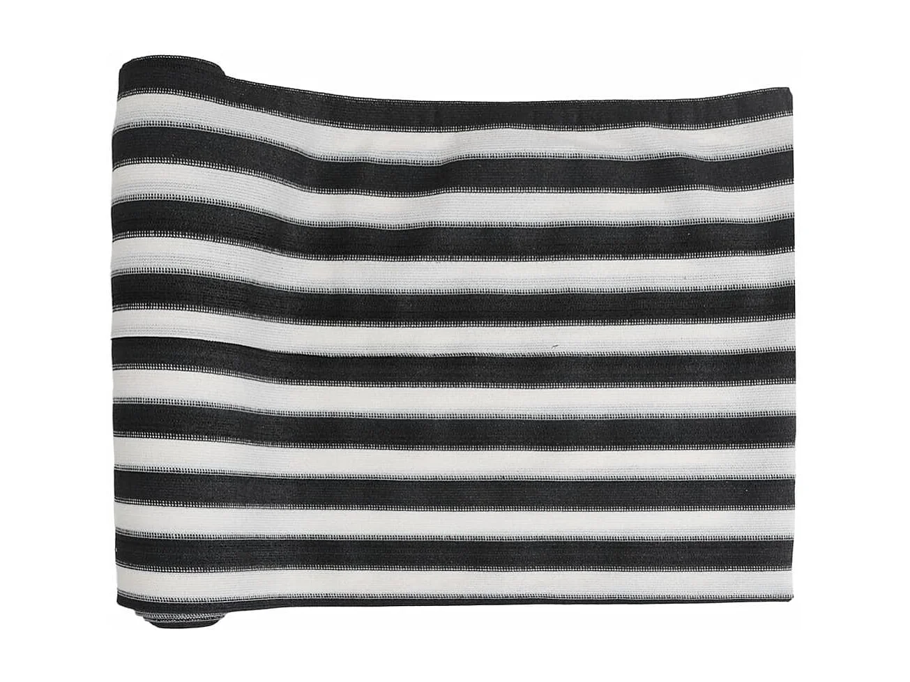 Filet brise-vue anthracite et blanc 1,8x25 m PEHD 150 g/m²