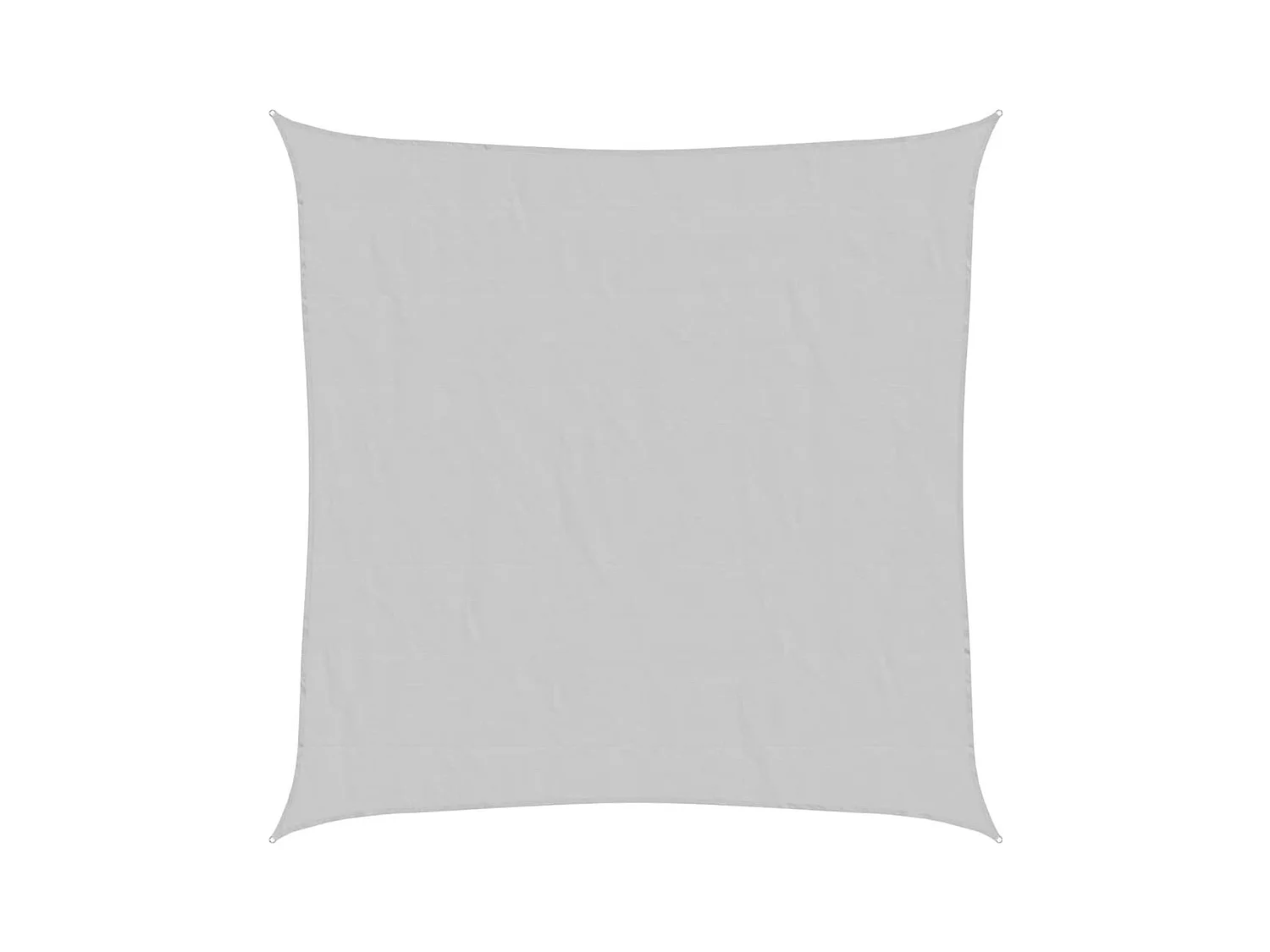Lichtgrijs schaduwzeil 5x5 m 100% polyester oxford