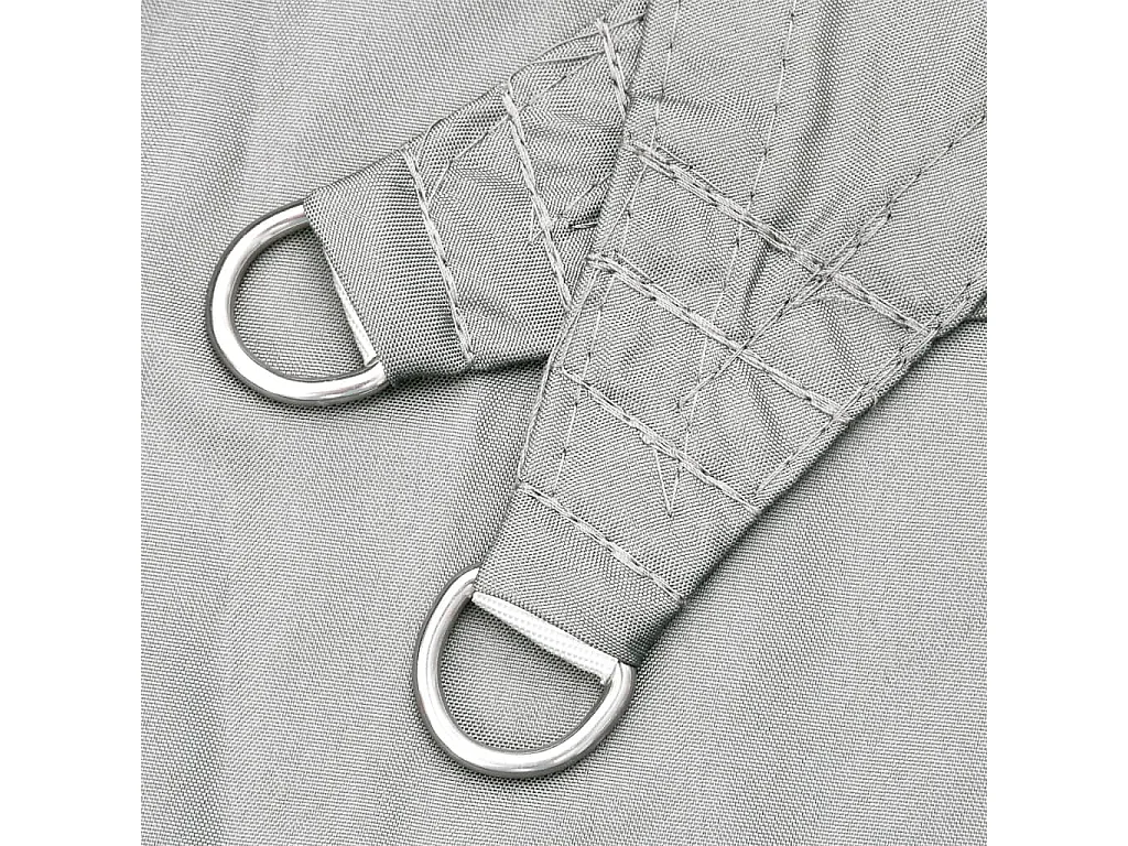 Voile d'ombrage gris clair 5x5 m 100% polyester oxford