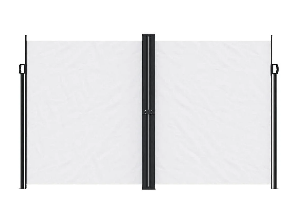 Toldo lateral retráctil blanco 200x600 cm