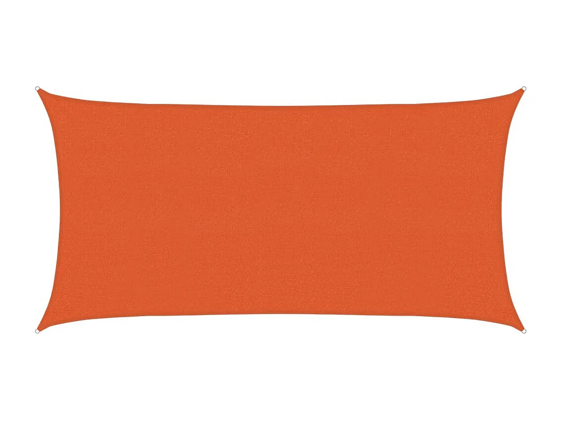 Voile d'ombrage 160 g/m² Orange 2,5x5 m PEHD