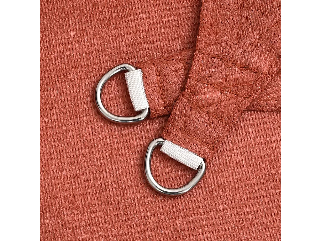 Voile d'ombrage 160 g/m² Terre cuite 2x2 m PEHD